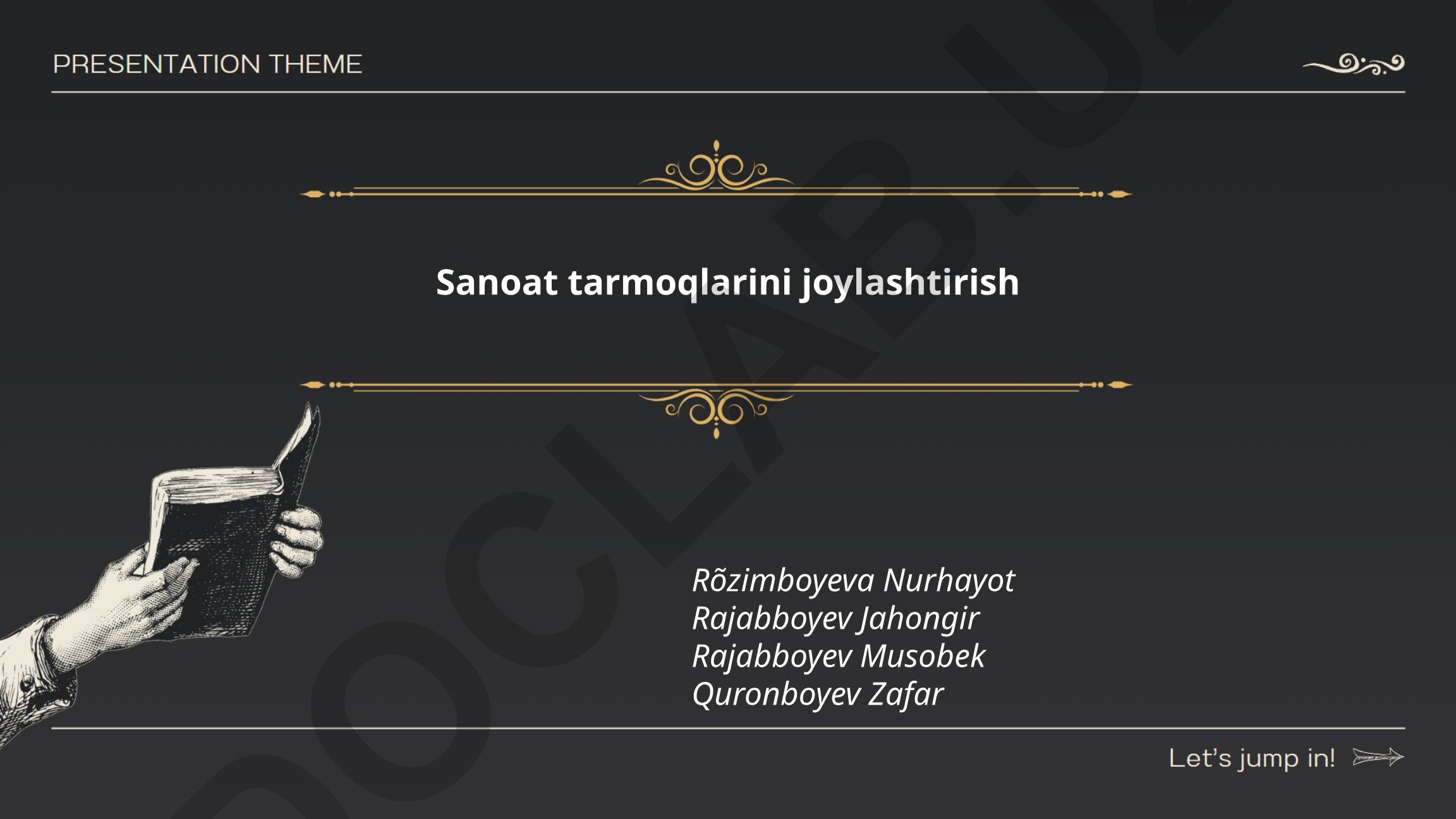 Sanoat tarmoqlarini joylashtirish
