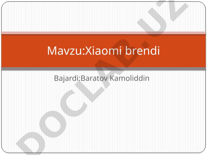 Xiaomi brendi va uning tarixi