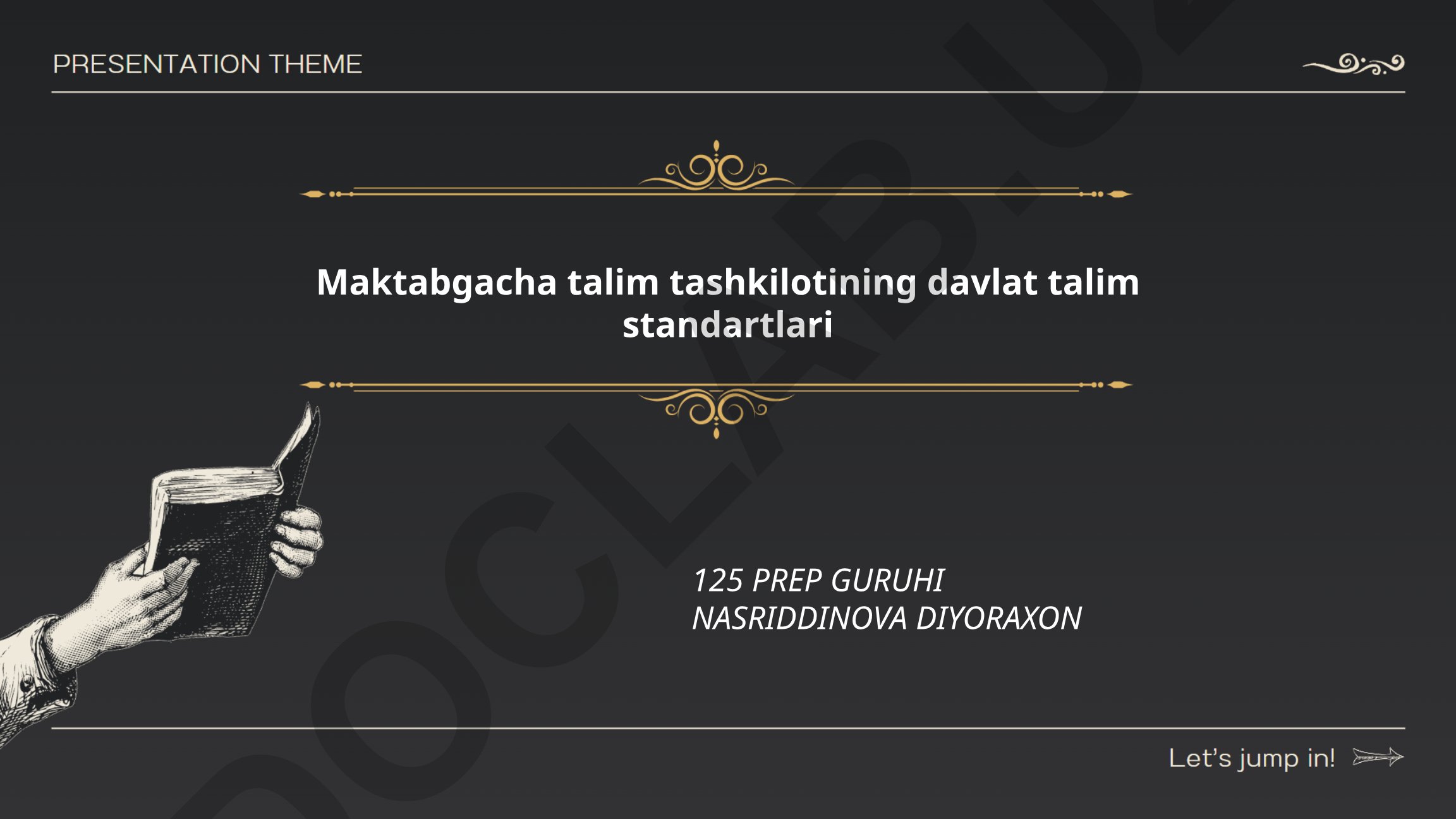 Maktabgacha talim tashkilotining davlat talim standartlari