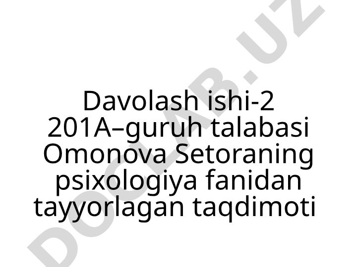 Taʼlim oluvchilarga psixologik tasir etish yoʻllari