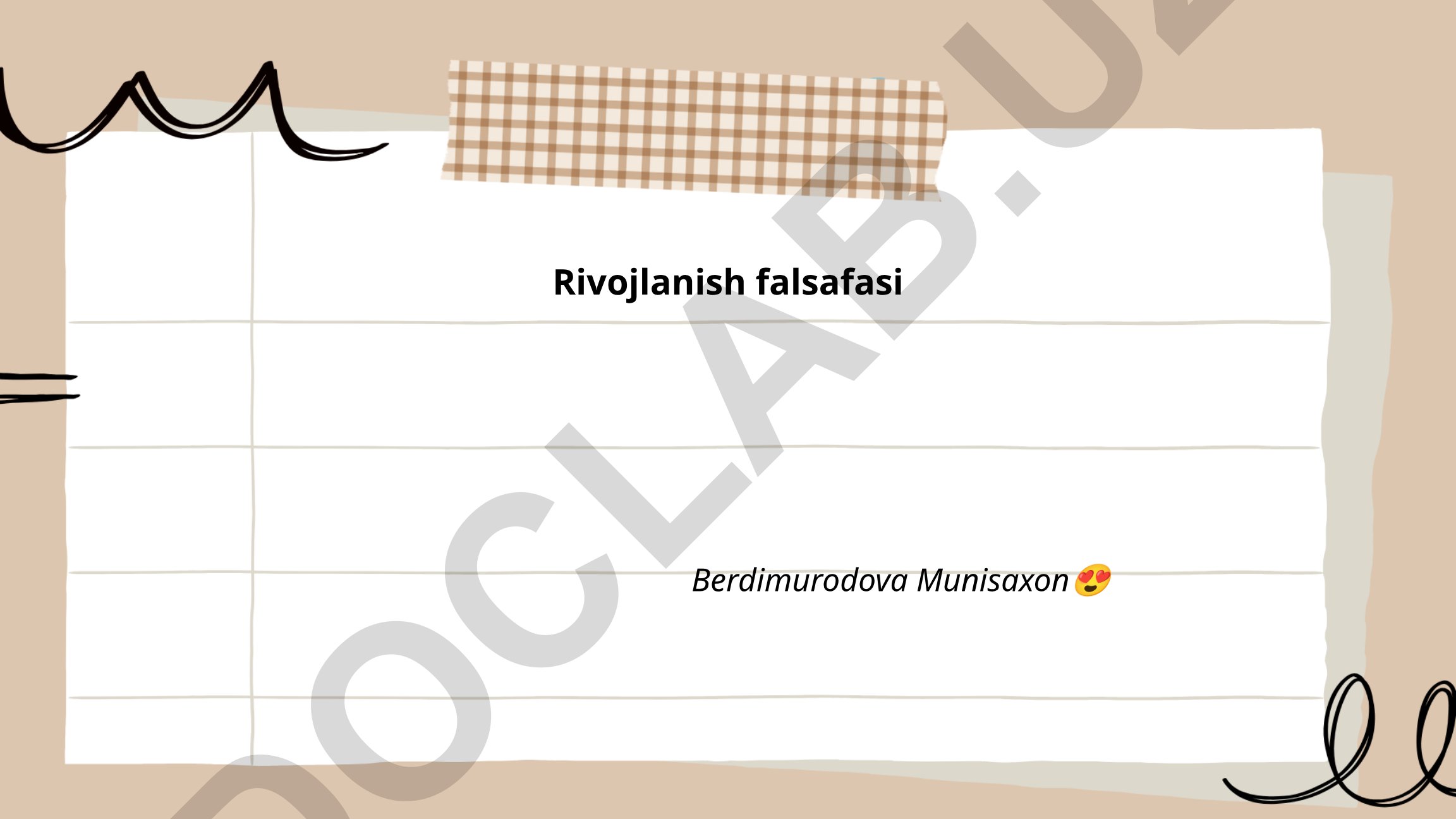 Rivojlanish falsafasi
