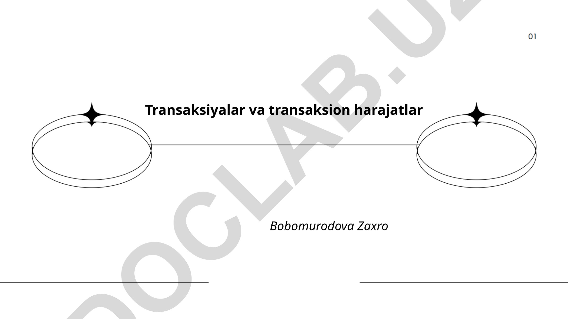 Transaksiyalar va transaksion harajatlar