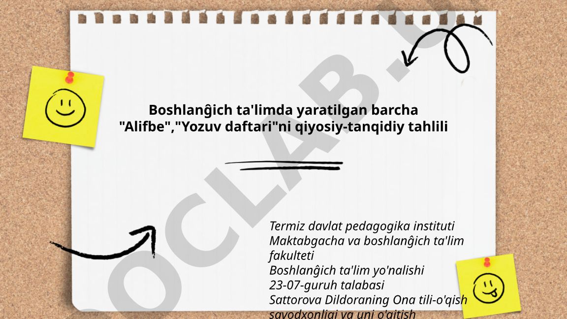 Boshlang'ich ta'limda "Alifbe" va "Yozuv daftari"larning qiyosiy-tanqidiy tahlili