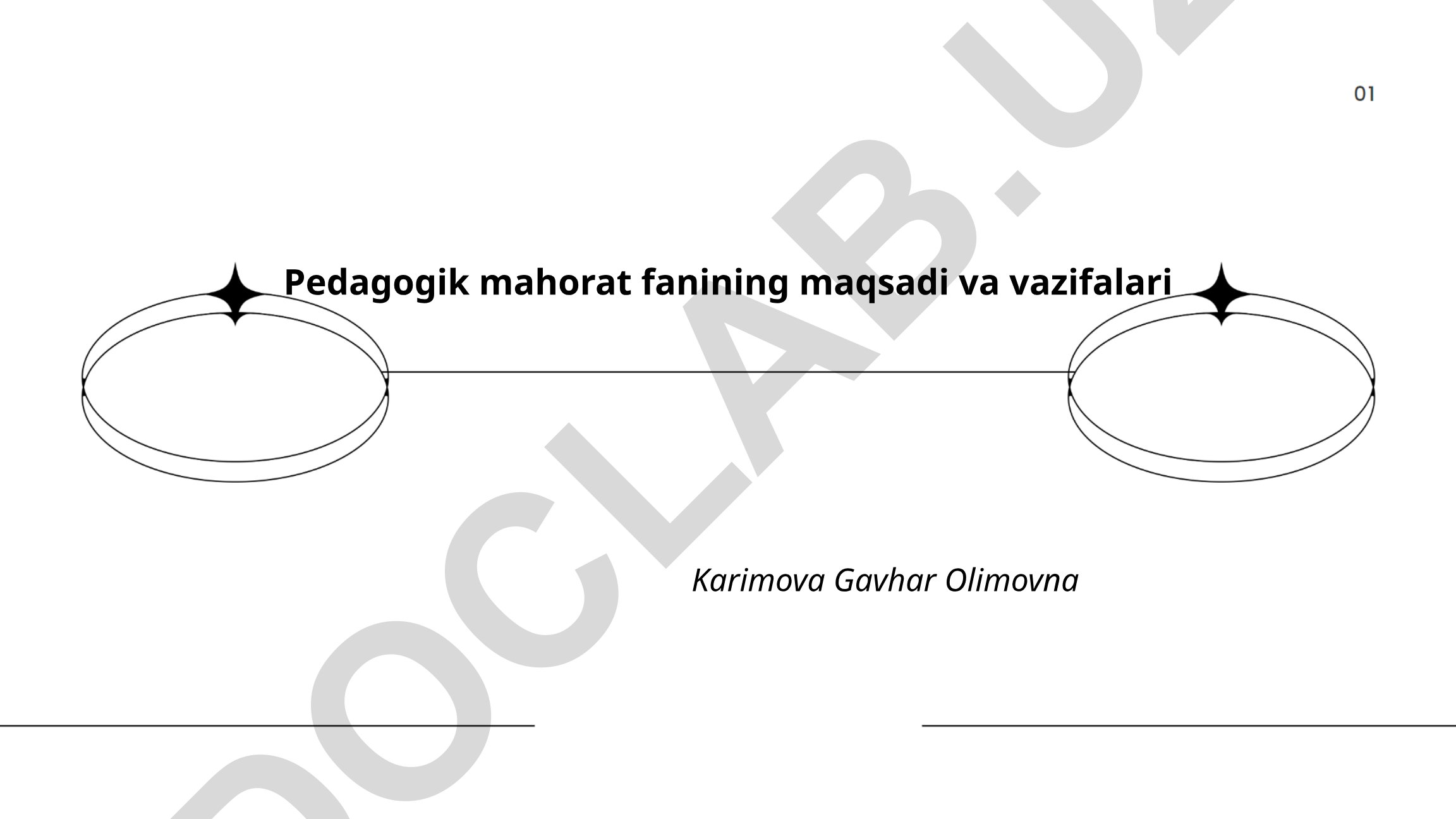 Pedagogik mahorat fanining maqsadi va vazifalari