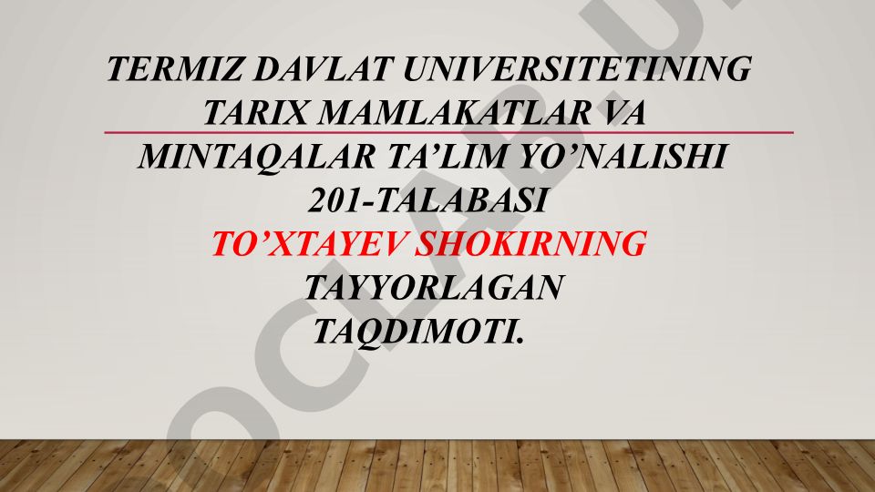 Buxoro amirligida mansablar