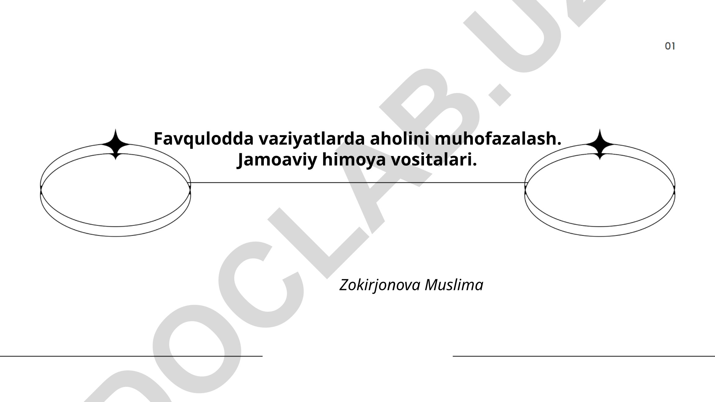 Favqulodda vaziyatlarda aholini muhofazalash va jamoaviy himoya vositalari