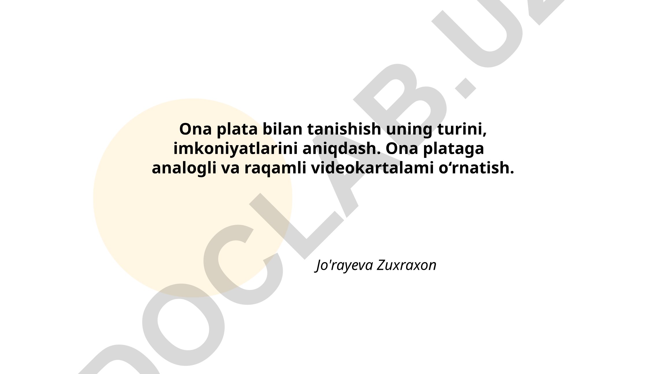 Ona plata strukturasini tushunish va videokartalarni o'rnatish