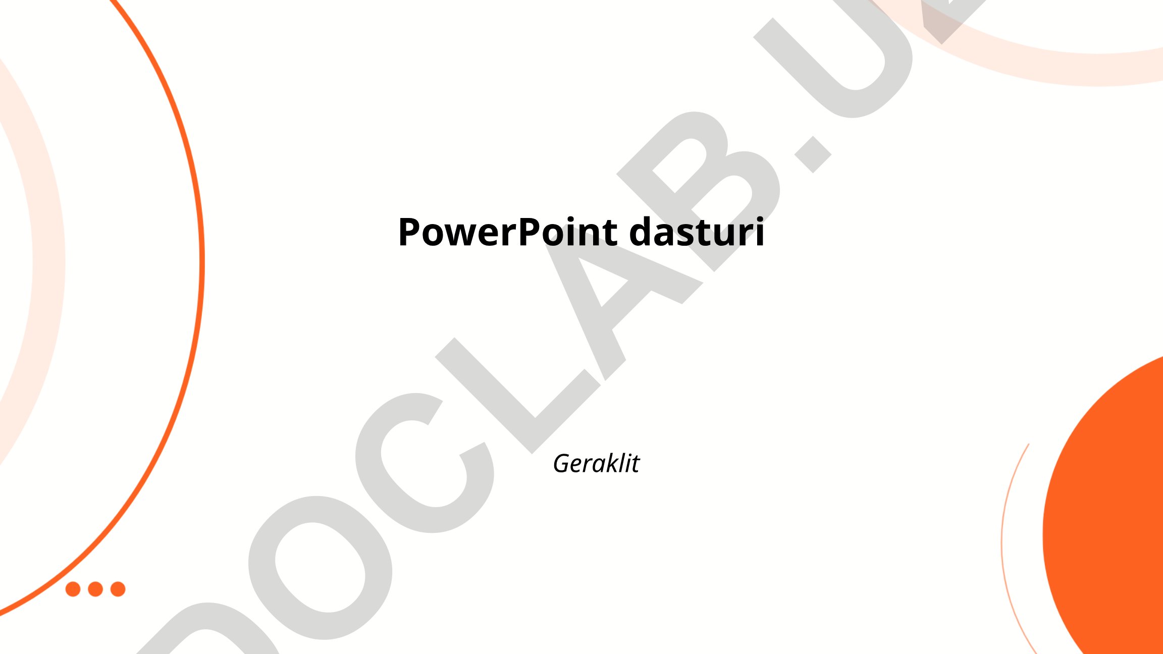 PowerPoint dasturi haqida taqdimot