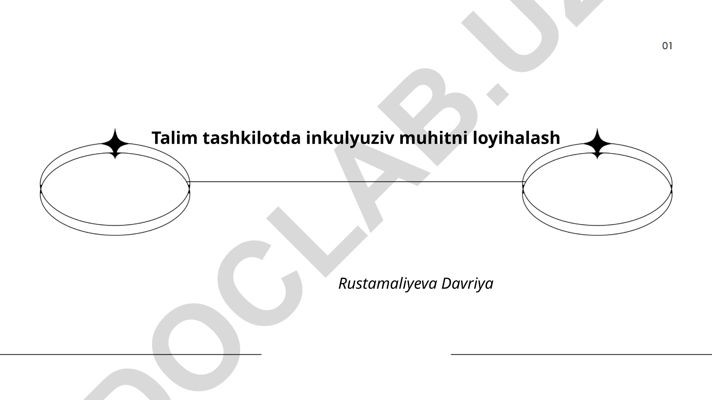 Talim tashkilotda inkulyuziv muhitni loyihalash