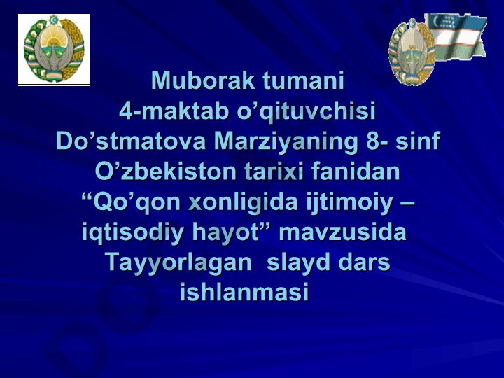Qo'qon xonligida ijtimoiy-iqtisodiy hayot