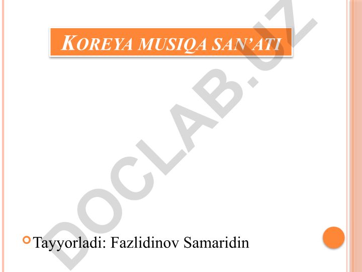 Koreya musiqa san'ati tarixi va rivojlanishi