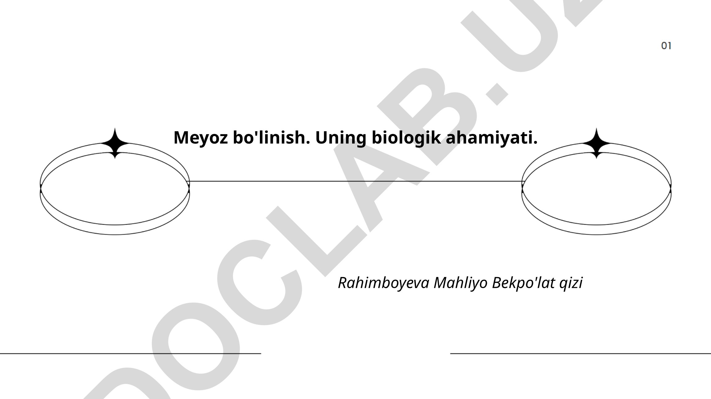 Meyoz bo'linish va uning biologik ahamiyati