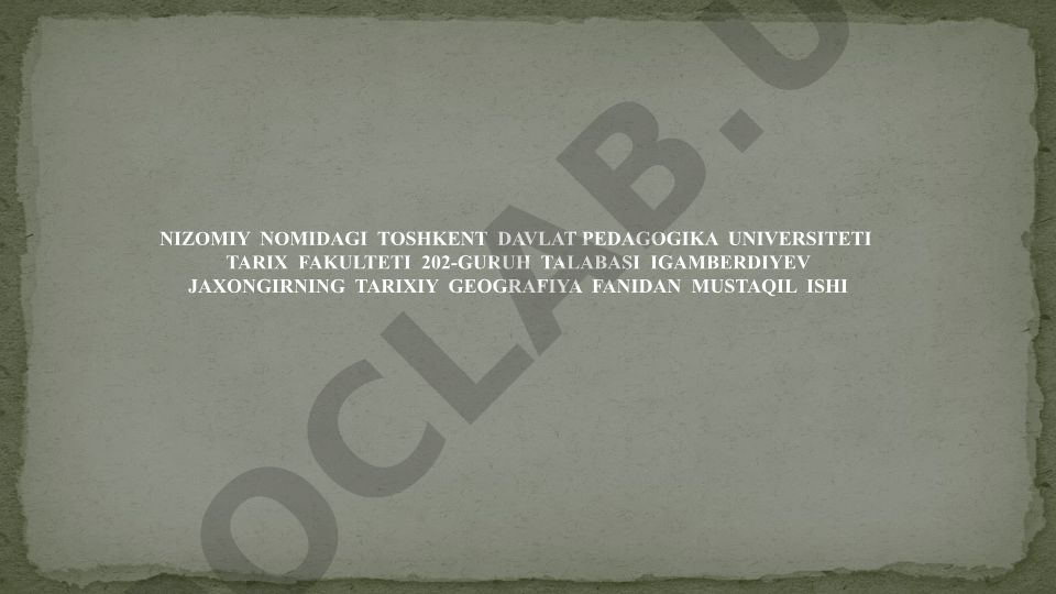 Aholi tarixiy geografiyasi va uning turlari