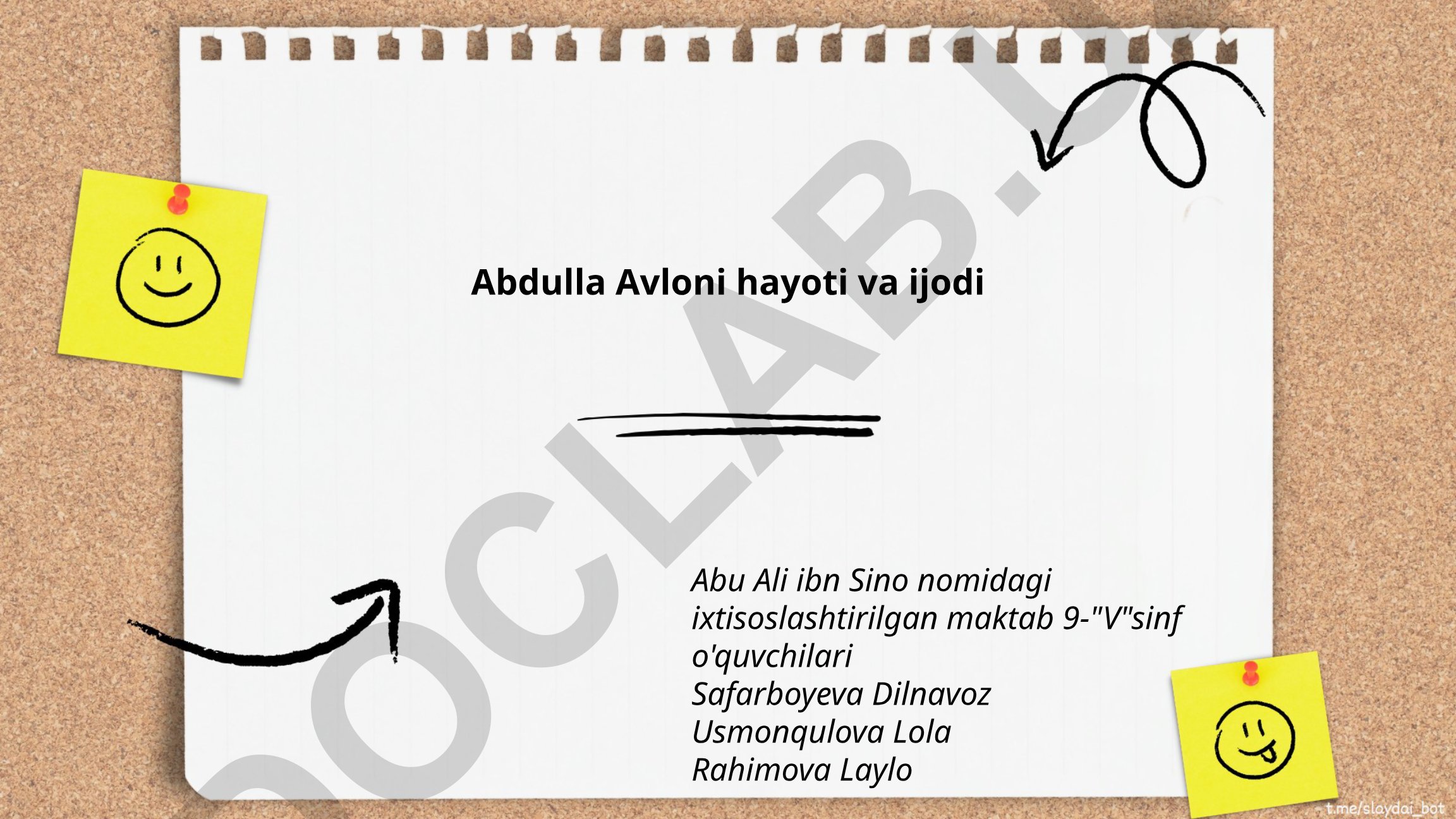 Abdulla Avloniy hayoti va ijodi