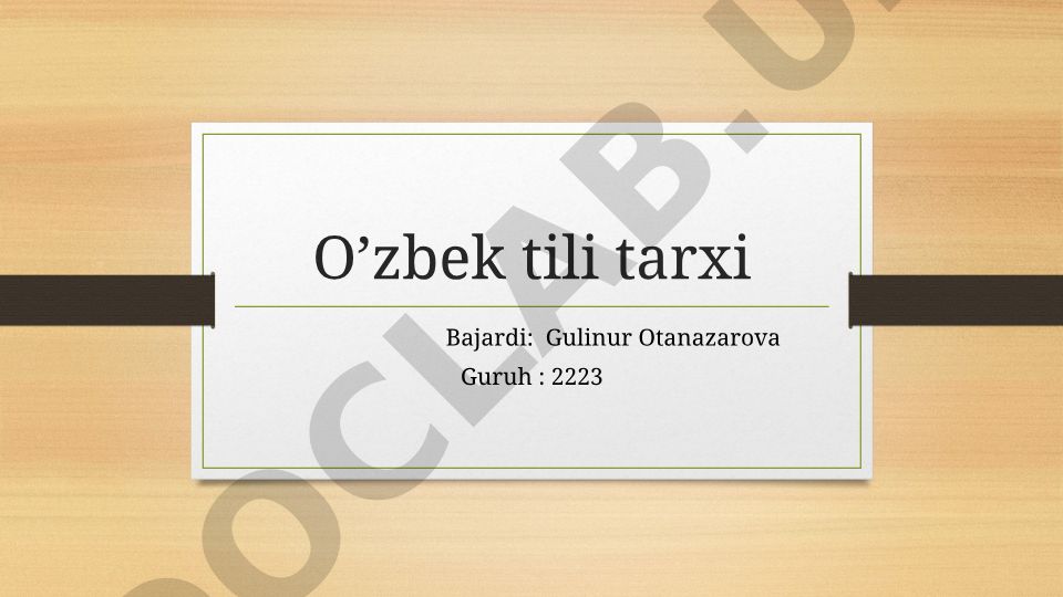 Eski o'zbek tilida ko'chirma gaplarning shakllanishi