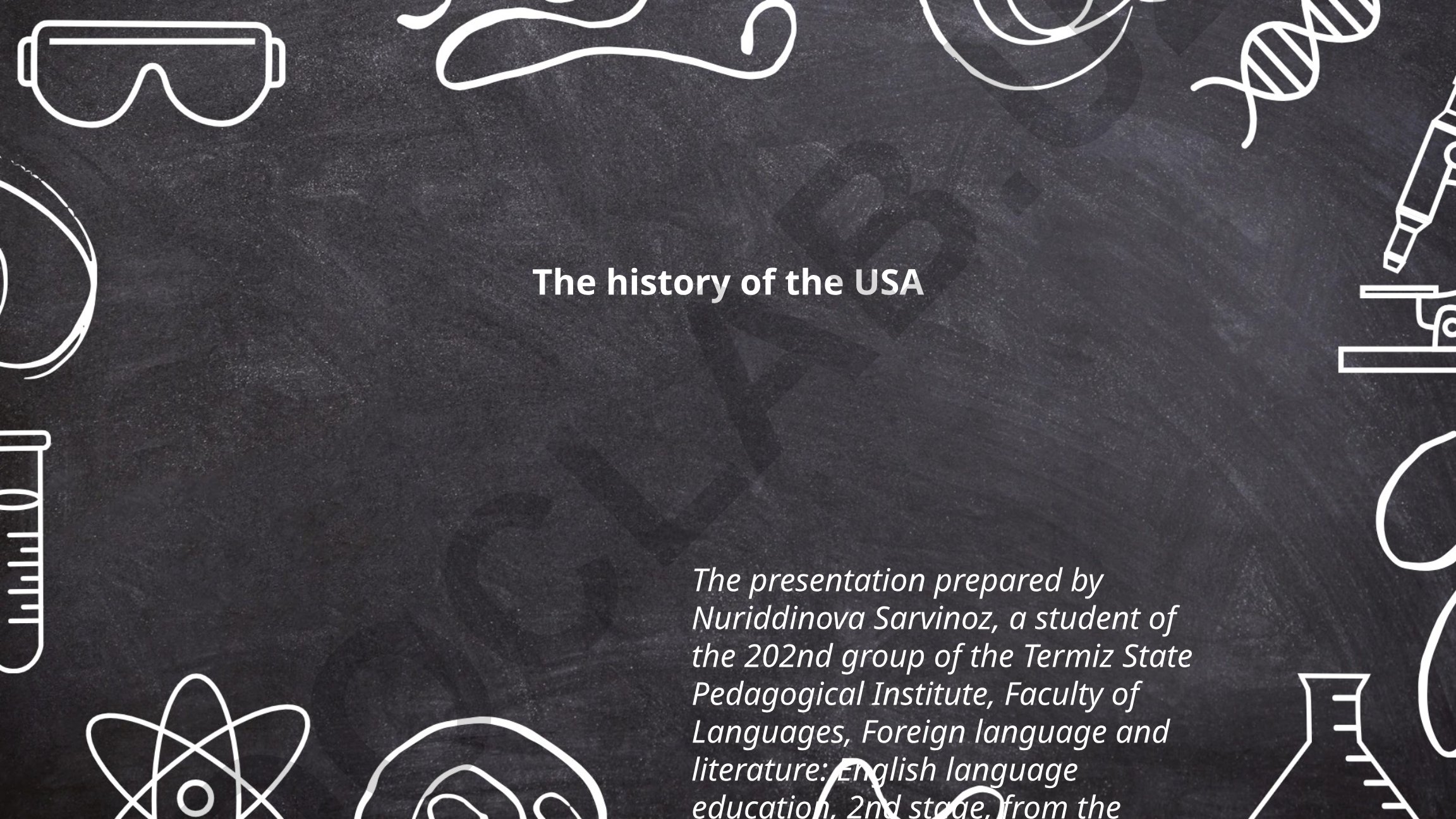The history of the USA