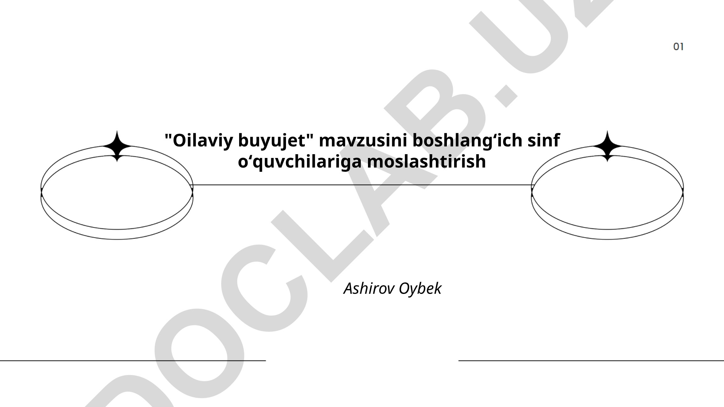 Oilaviy buyujet tushunchasi boshlangʻich sinflar uchun