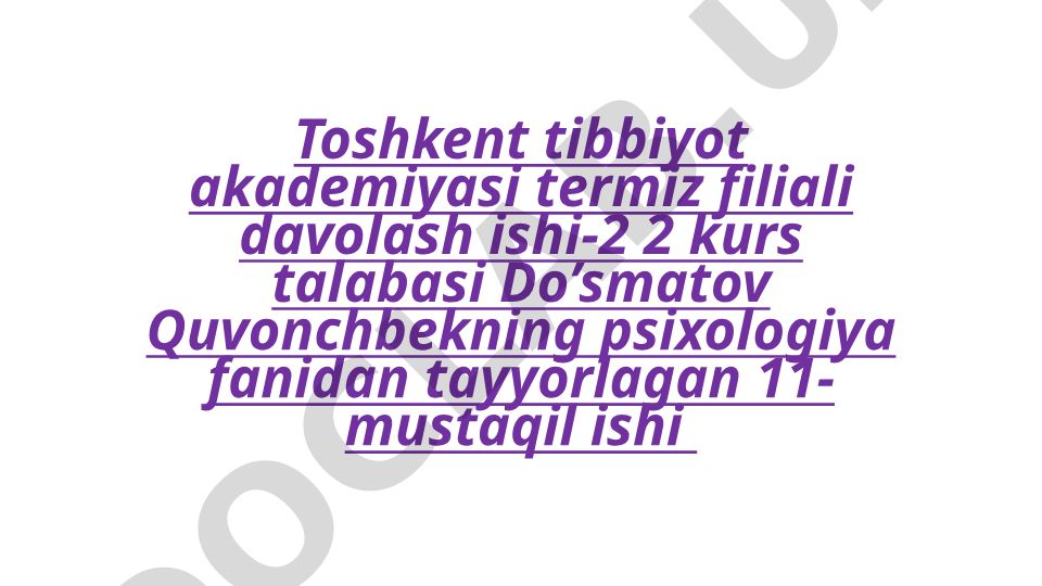 Psixodiagnostika
