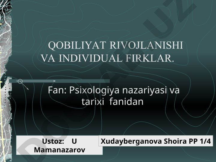 Qobiliyat rivojlanishi va individual farqlar