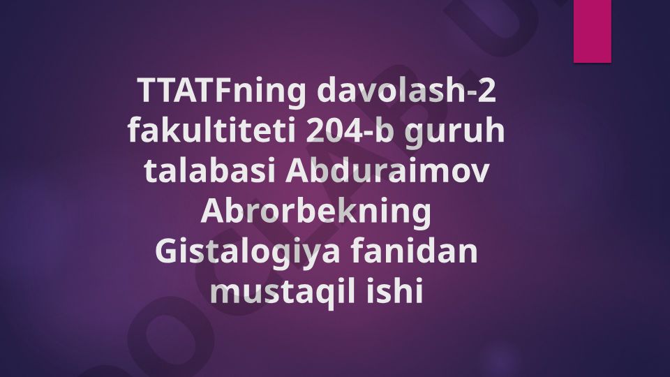 Til shilliq qavati tuzilishi va keratinizatsiya darajalari