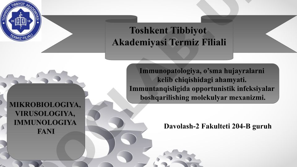 Immunopatologiya, o'sma hujayralar va opportunistik infeksiyalar