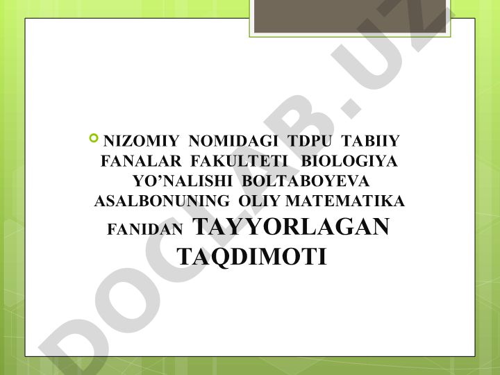 Qiziqarli va mantiqiy masalalar