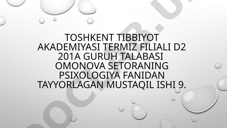 Psixologik moslashuvchanlik va muvozanatni baholash mezonlari
