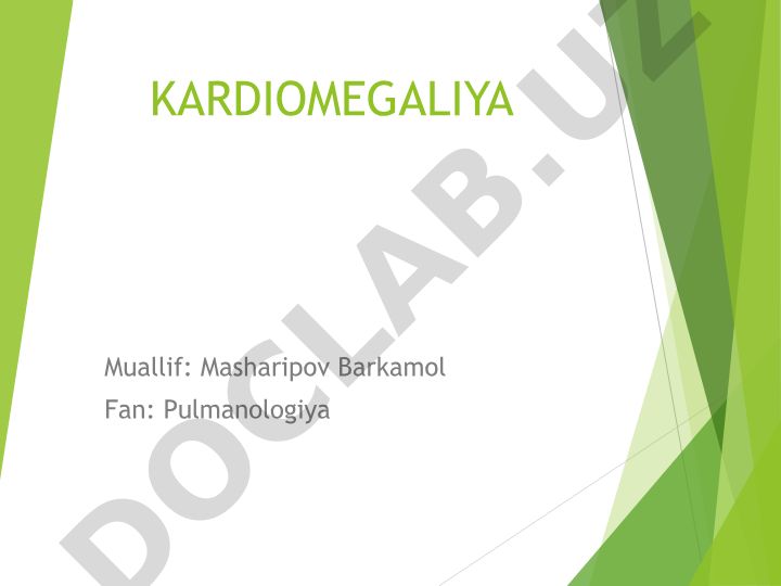 Kardiomegaliya: tushunchasi, etiologiyasi va davolash