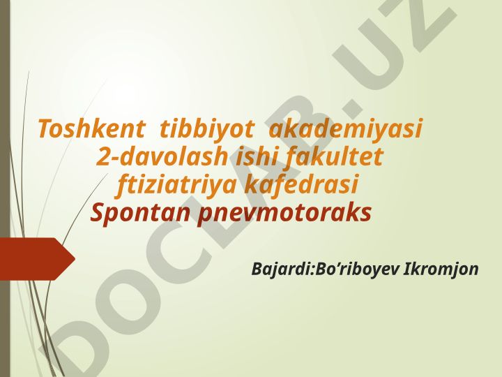 Spontan pnevmatoraks