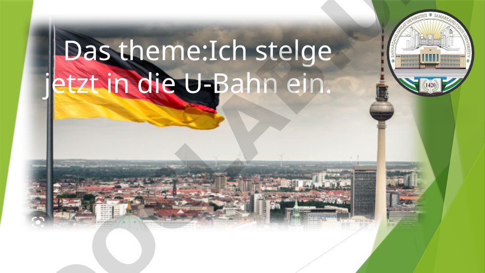 Ich steige jetzt in die U-Bahn ein