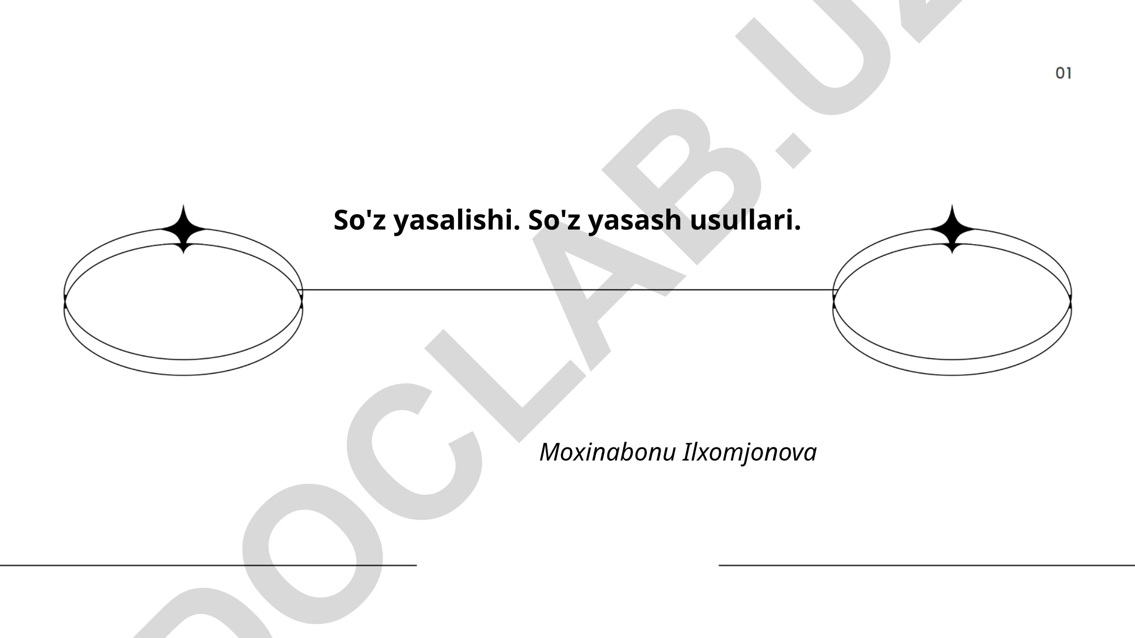 So'z yasalishi va so'z yasash usullari