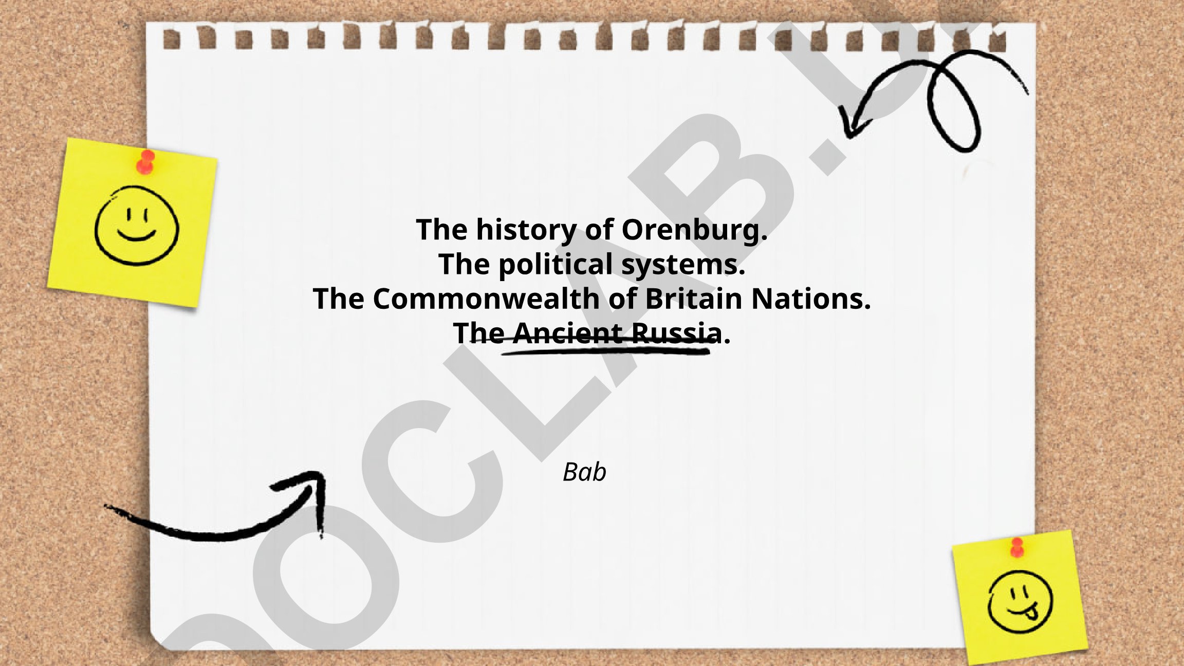 The history of Orenburg and its political systems