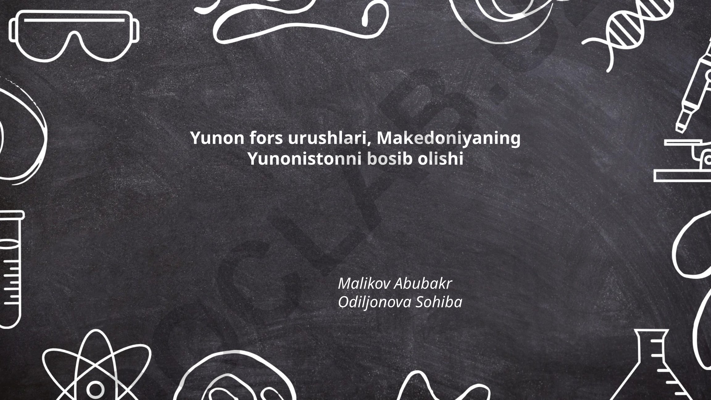 Yunon-fors urushlari va Makedoniyaning Yunonistonni bosib olishi