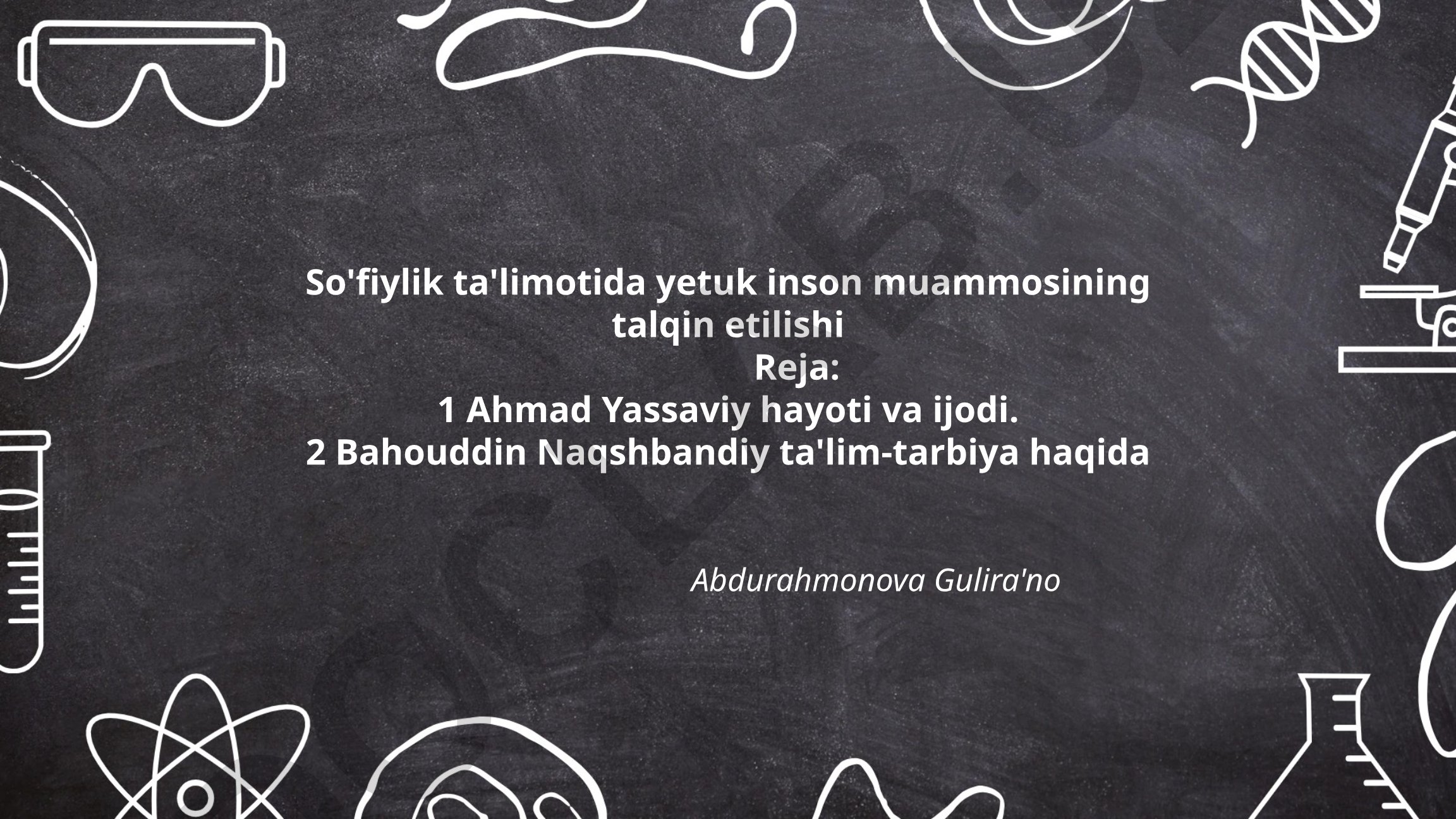 So'fiylik ta'limotida yetuk inson muammosining talqin etilishi
