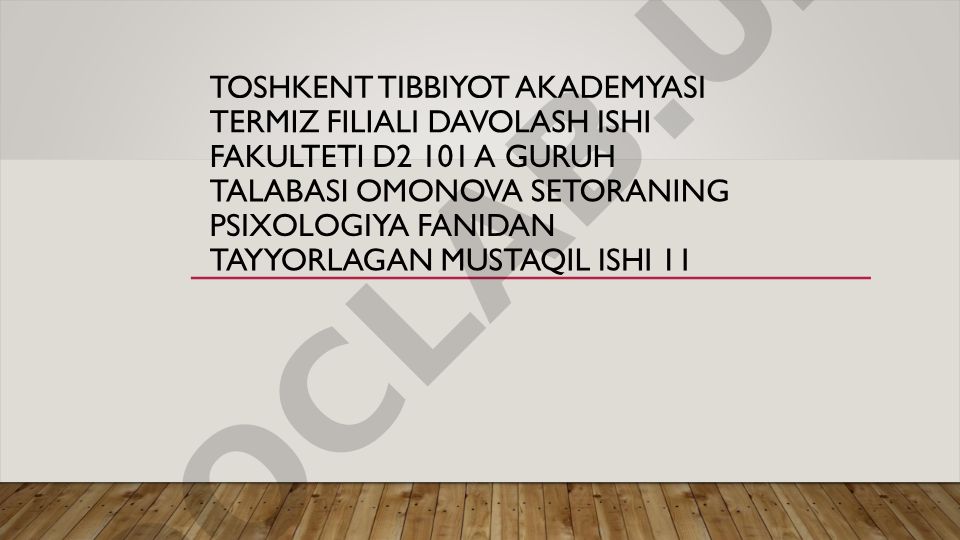 Psixologik diagnostika va uning imkoniyatlari