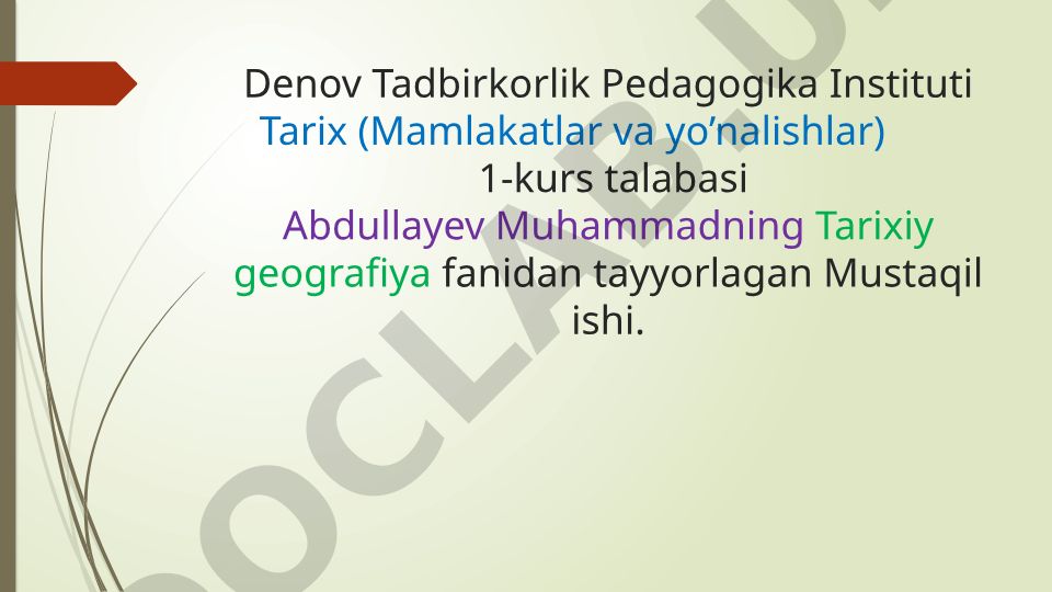 Tarixiy kartografiyaning shakllanishi va taraqqiyoti