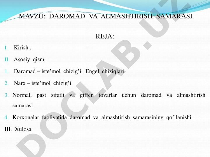 Raqamli iqtisodiyot va uning rivojlanish tendensiyalari