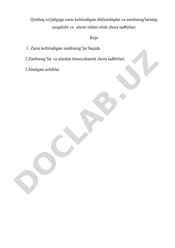 Qishloq xo'jaligiga zarar keltiradigan shilimshiqlar va zamburug'lar