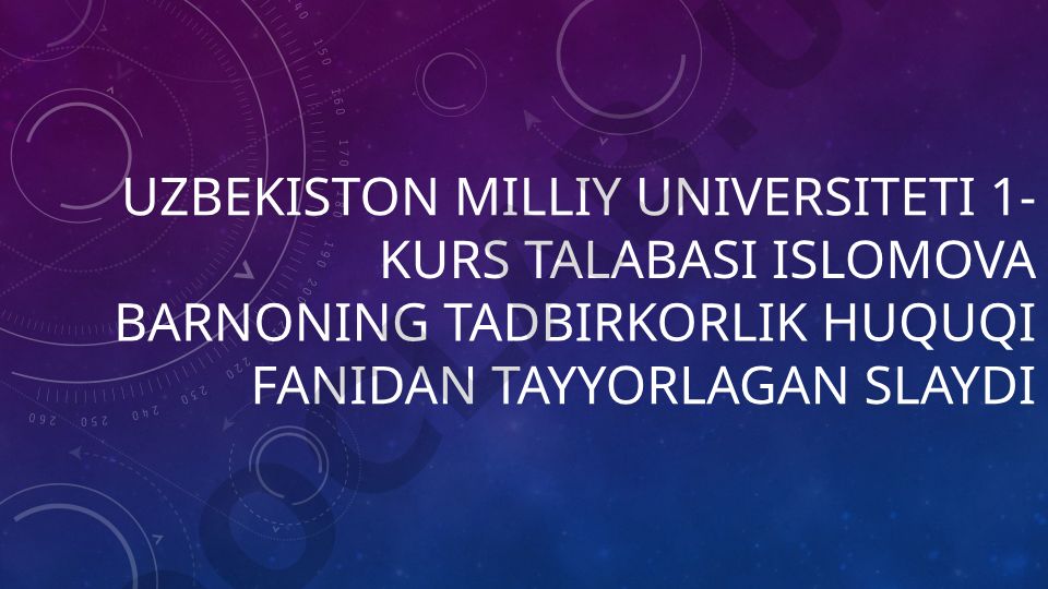 Tadbirkorlik faoliyatini yuritish uchun ruxsat beruvchi hujjatlarni rasmiylashtirish