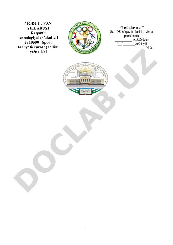 Windows va MS Office dasturlaridan foydalanish bo'yicha o'quv dasturi