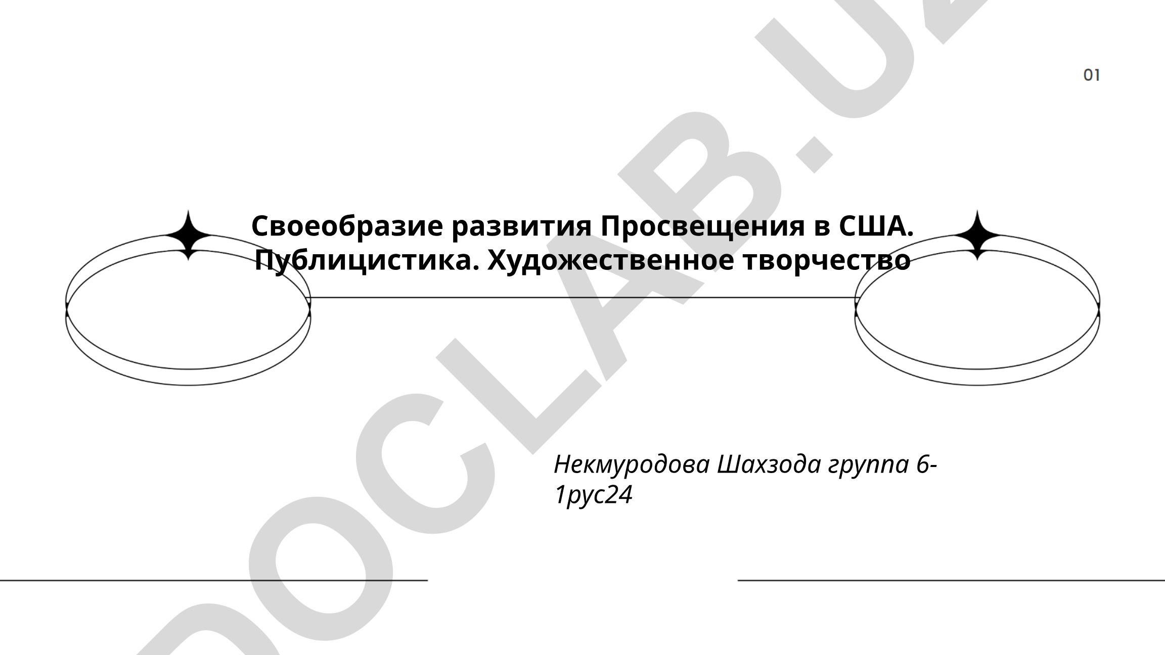 Своеобразие развития Просвещения в США: публицистика и художественное творчество