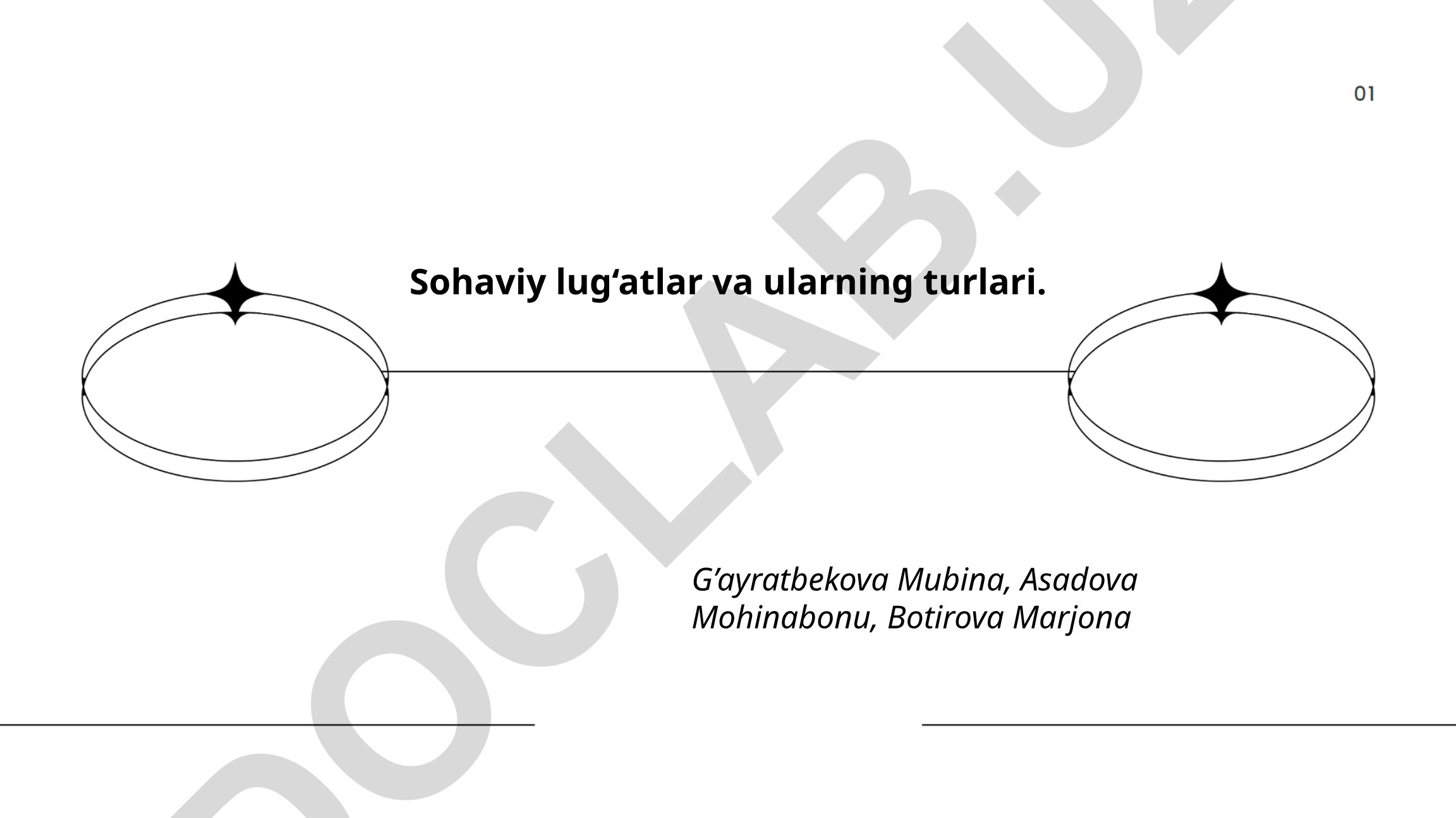 Sohaviy lug‘atlar va ularning turlari