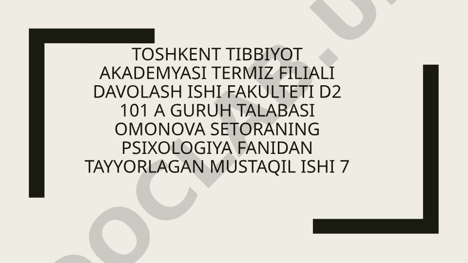 Psixologik salomatlik mezonlari