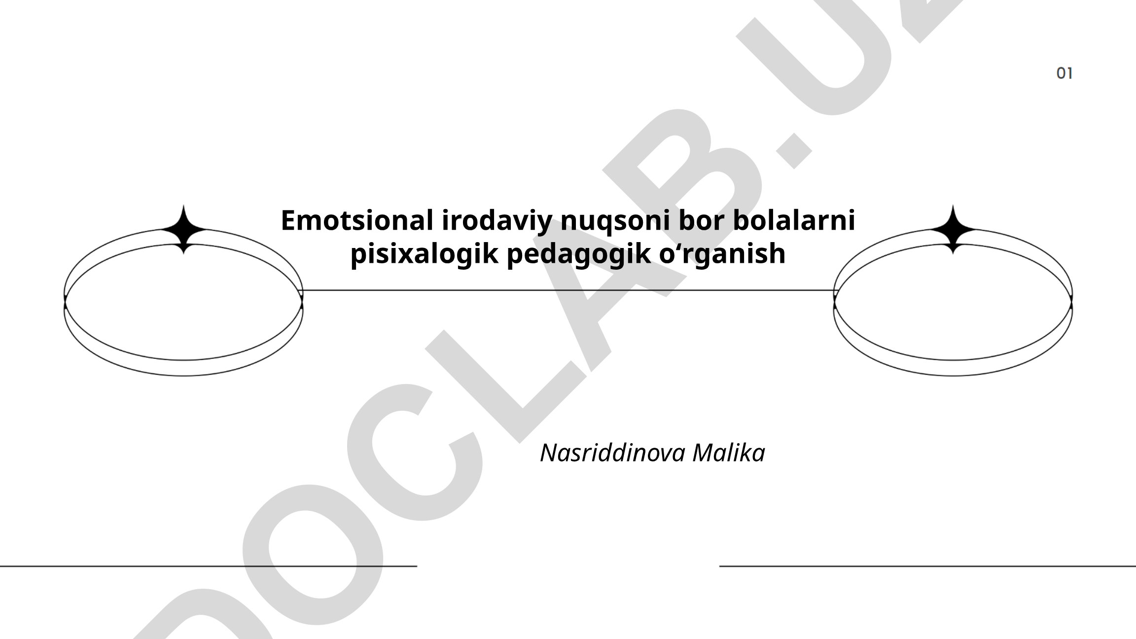 Emotsional irodaviy nuqsoni bor bolalarni psixologik-pedagogik oʻrganish