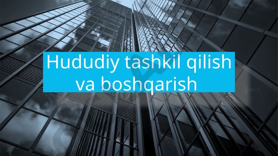 Hududiy tashkil qilish va boshqarish rejasi