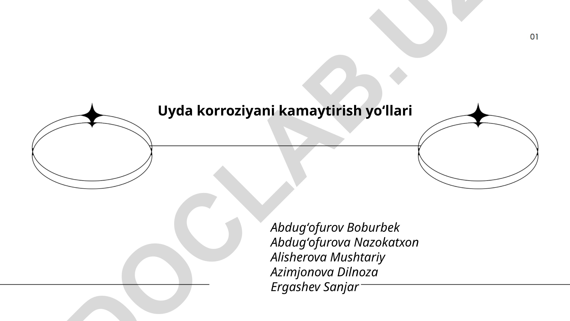 Uyda korroziyani kamaytirish yoʻllari