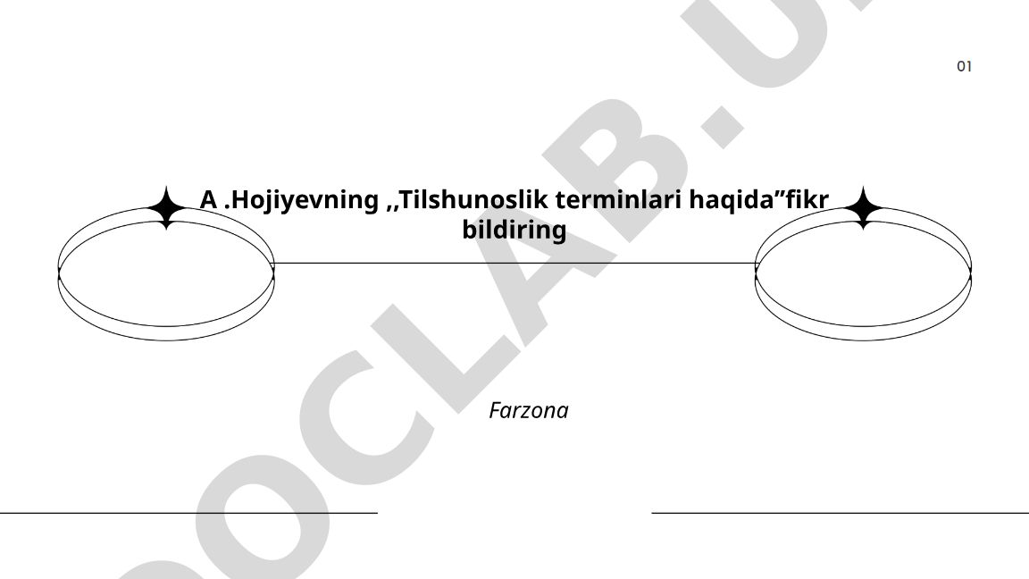 Tilshunoslik terminlari haqida A. Hojiyevning fikrlari