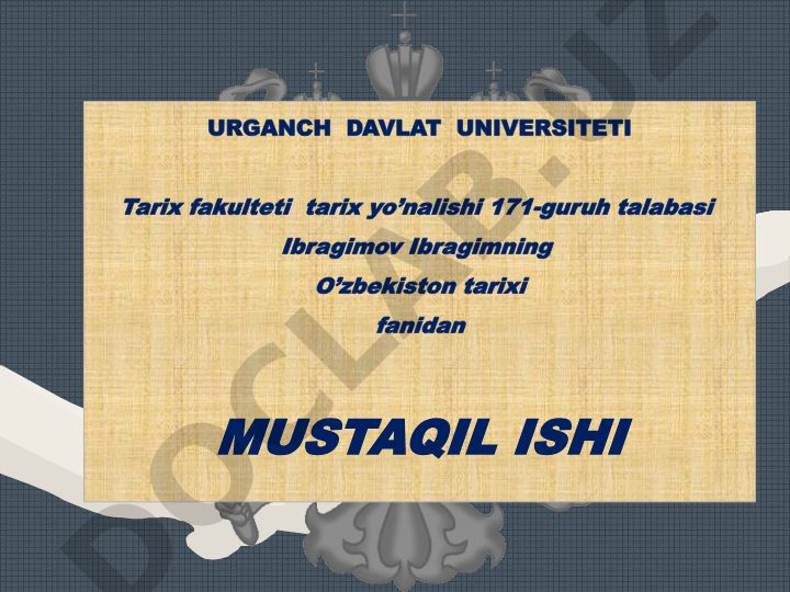 Sovet hokimiyatining O‘zbekistondagi qatag‘onlik siyosati uning mohiyati va oqibatlari