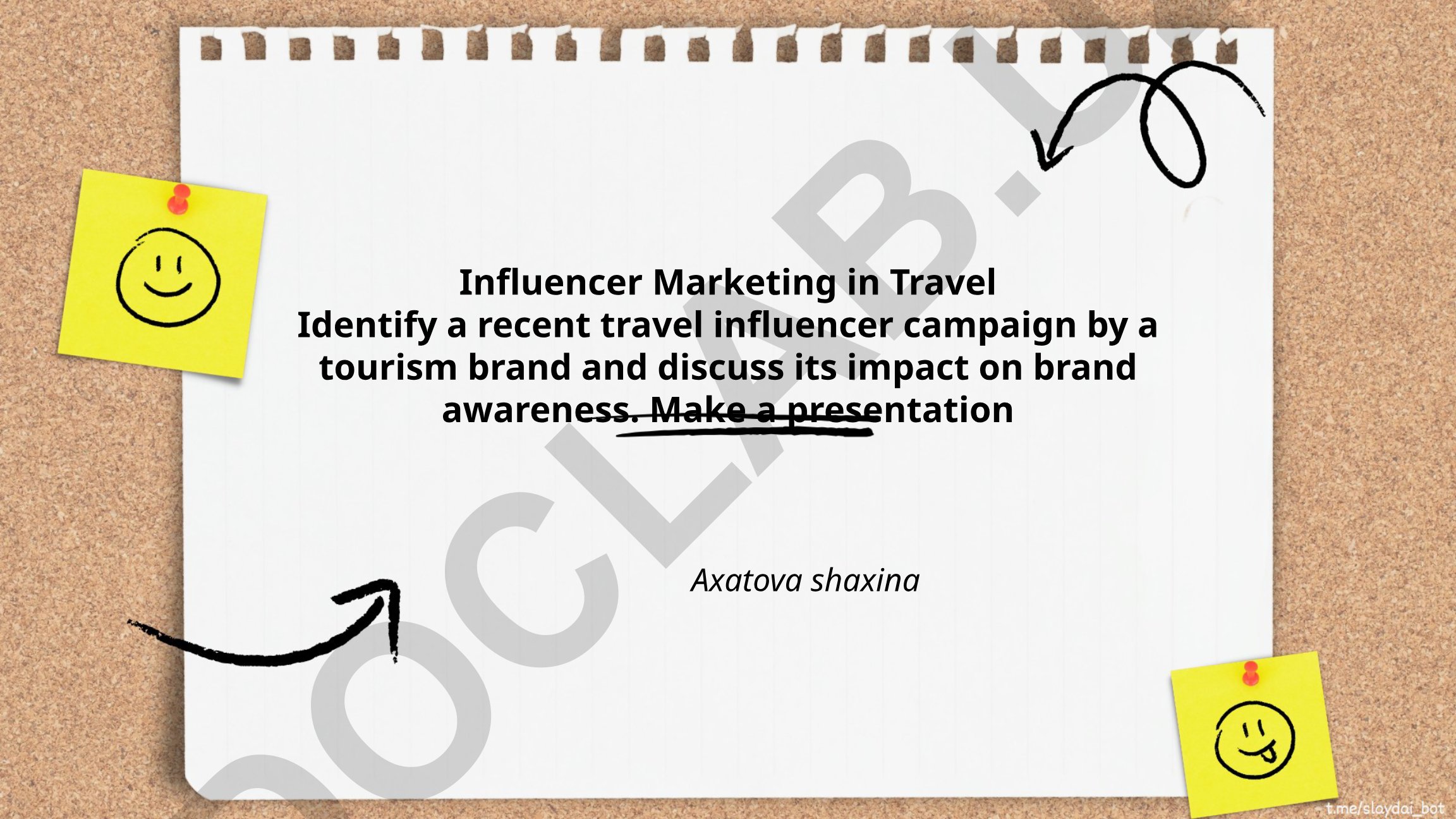 Influencer Marketing in Travel