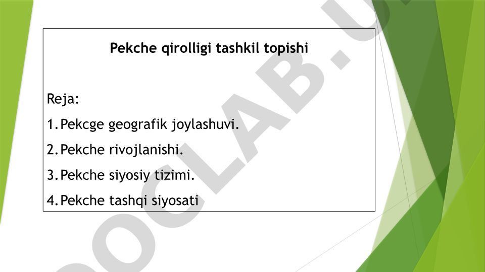 Pekche qirolligi tashkil topishi va rivojlanishi